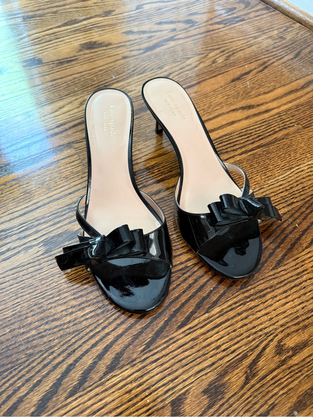 Kate Spade patent leather mules size 9